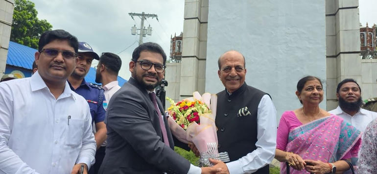 Dinesh Trivedi in Dhaka