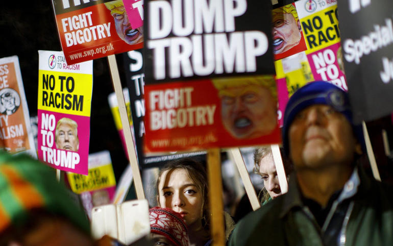 donald trump protest London 1