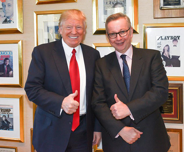 Donald Trump with Michael Gove copy