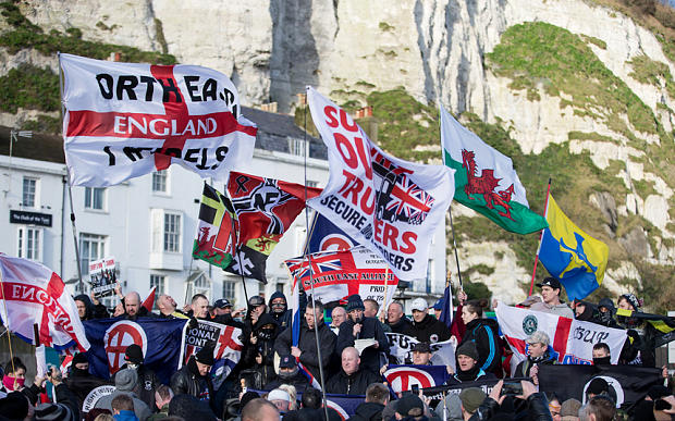 Dover immigration protest
