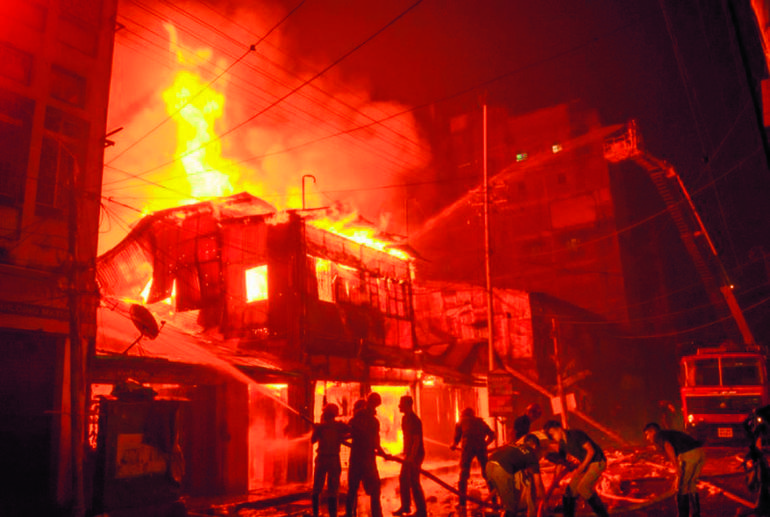 Fire at Pulgaon