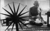 Gandhi-&-Spinning Wheel