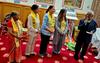 GHS Bhajan Sammelan-- Welcoming ladies group from Walsall