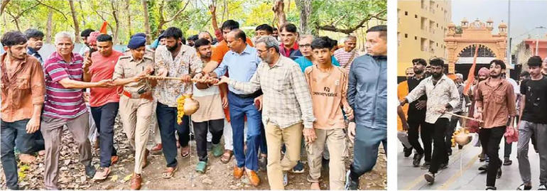 Girnar's 36 km Dudhdhara Parikrama to please Megharaja, belief in uninterrupted rain