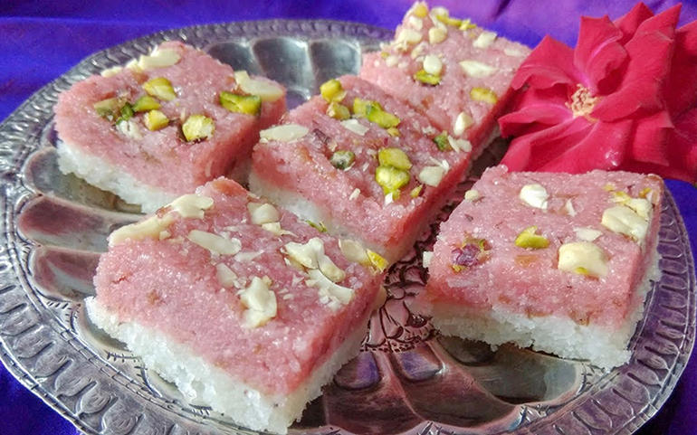 gulkand barfi