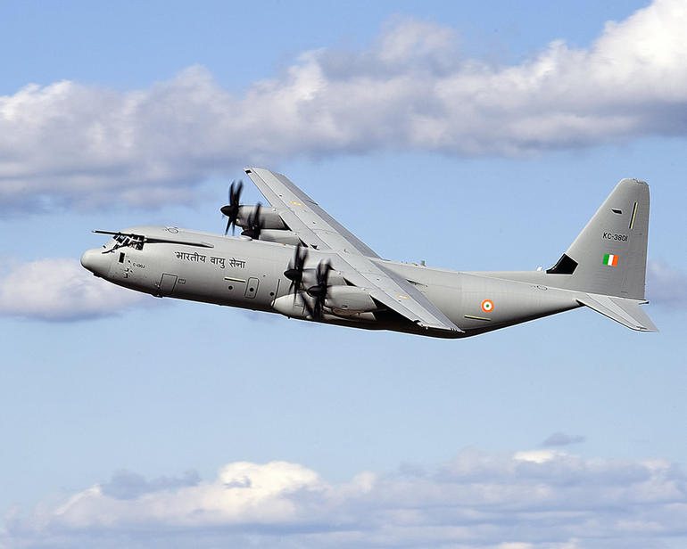 Indian C-130 Hercules aircraft