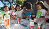 Kids drinking soda