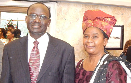 Lazarus Amayo with wife copy