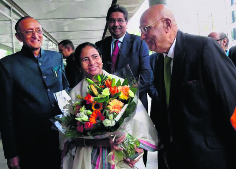 Mamta with Swaraj