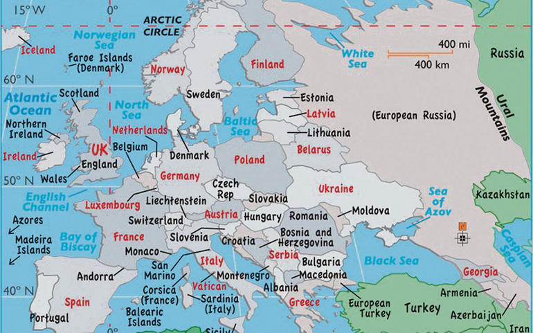 Map of Europe copy