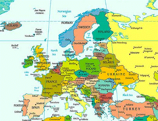 Map of Europe