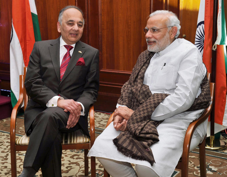 Modi meeting Shri Surya Bose