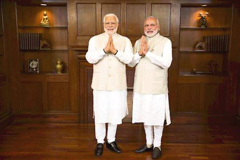 Modi Obama Cameron madame tussauds 2