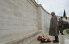 Modi paying homage at the World War I Memorial, in Neuve-Chapelle, France