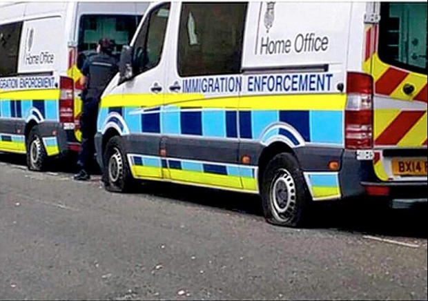 Muslims Attack Immigration Officers