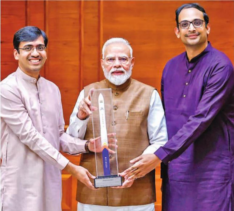 PM Narendra Modi meets founders of Starroot