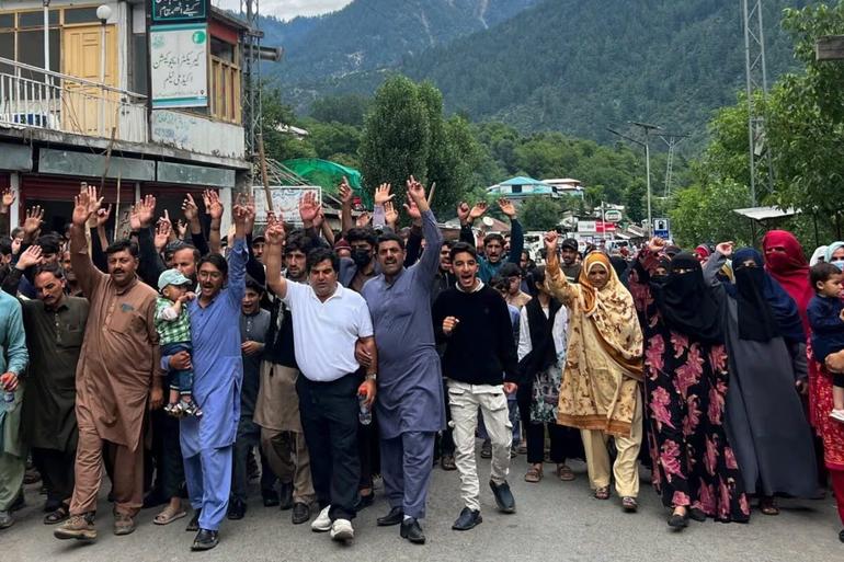 PoK protest