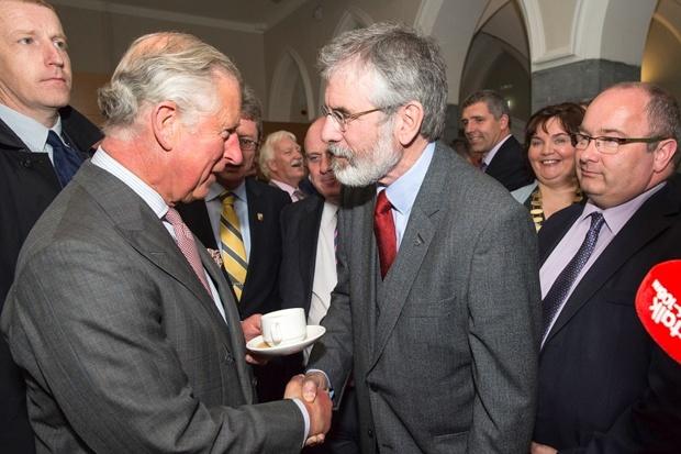 Prince of Wales and Gerry Adams