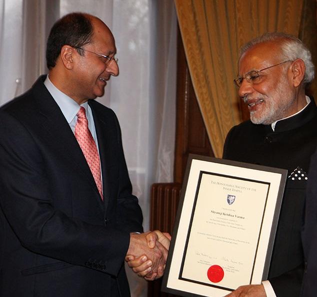 Shailesh Vara with PM Modi
