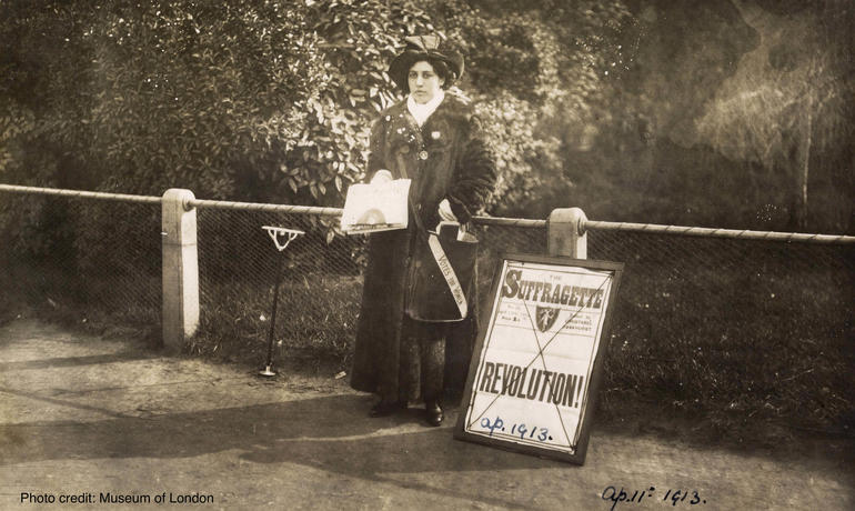 Sophia, The Suffragette, credit Museum of London