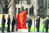 Statue of Mahatma Gandhi Parliament Square 1 Statue of Mahatma Gandhi Parliament Square 1