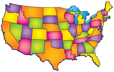 USA --Map.j--1pg