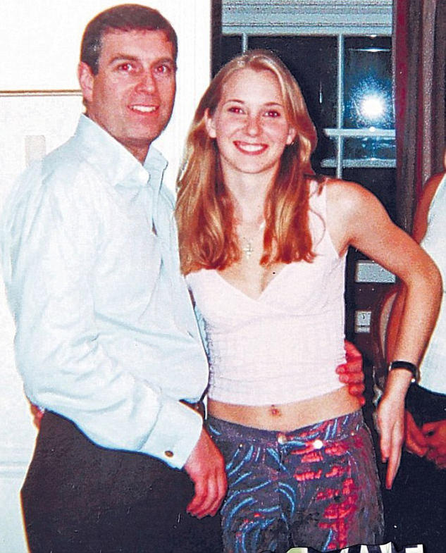 Virginia Roberts  with Prince Andrew