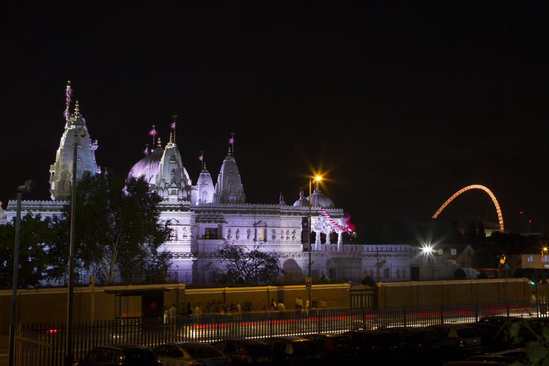 Wembley Arch and Neasden temple