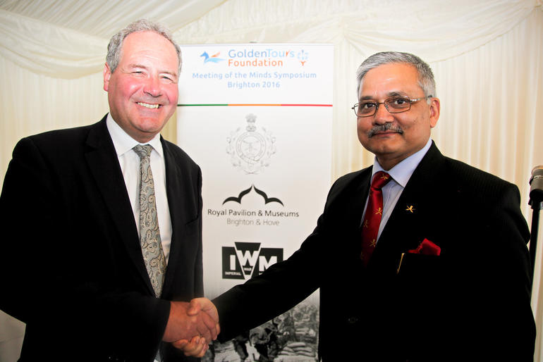 with Brig Rajesh Jha Defence Adviser High Commission of India