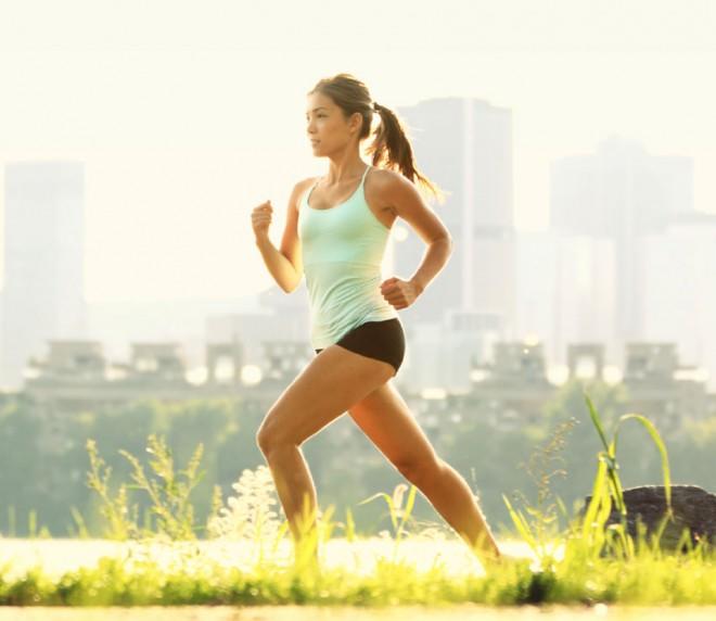 woman running